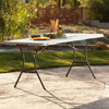 Imagen de Mesa Lifetime 6ft Fih Grnt/sd G Plegable 5011 (5011) Rectangular Blanco 1.83 m)