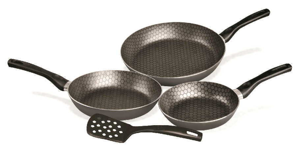 Imagen de Juego de Sartenes Cinsa Magnífica 4pzas 313141 Negro