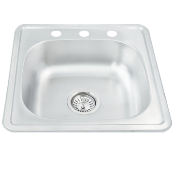 Imagen de Tarja Sencilla Acabado Satinado TS4848 A/inox.