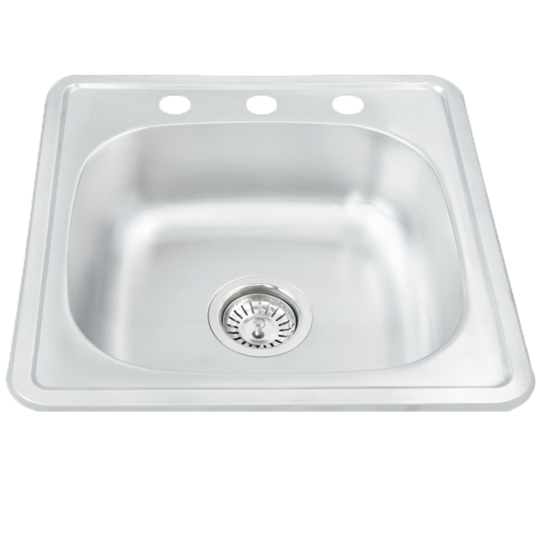 Imagen de Tarja Sencilla Acabado Satinado TS4848 A/inox.