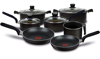 Imagen de Bateria de Cocina T-fal Vital 11 pzas 0226100 Negro V/E.