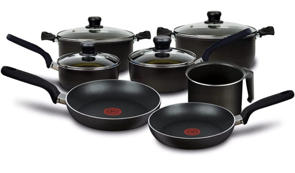 Imagen de Bateria de Cocina T-fal Vital 11 pzas 0226100 Negro V/E.