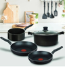 Imagen de Bateria De Cocina T-fal Vital 5 pzs 0390900 Negro V/E.