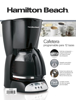 Imagen de Cafetera Hamilton Beach 12 Tazas Programable 49465/R/G Negro V/E.