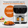 Imagen de Freidora De Aire Masterchef C/VENTANA 6L  MK-AF-6WT / A. Inox