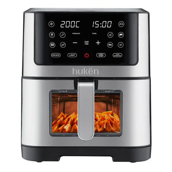 Imagen de Freidora De Aire Masterchef C/VENTANA 8L MK-AF-8WT / A. Inox