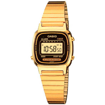 Relojería - Reloj Dama Casio La670wga-1vt Dorado V/E.
