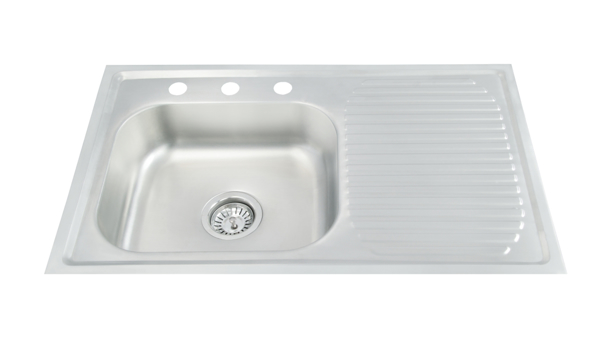 Imagen de Tarja Sencilla Escurridero Derecha TSED8050 A/inox.