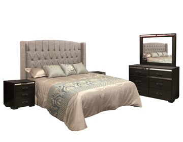 Recámaras - Roma King Size Nogal