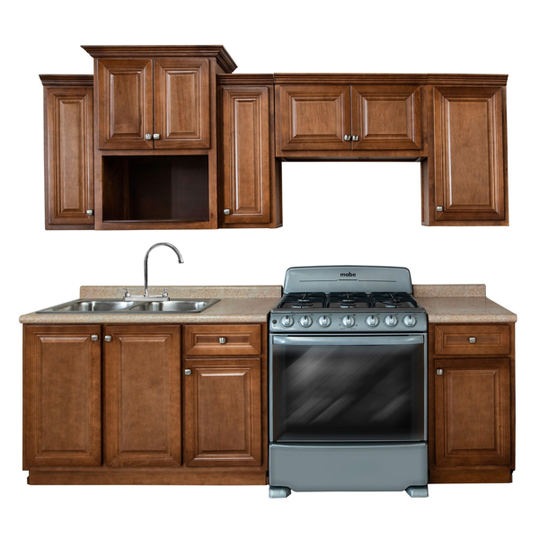 Imagen de Cocina Amsterdam 2.45 mts nogal