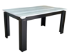 Imagen de Antecomedor tubular Giselle 6 sillas gris/negro