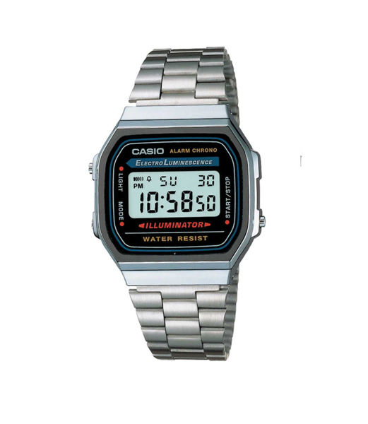 Relojería - Reloj Caballero Casio A168wa-1vt A/inox. V/E