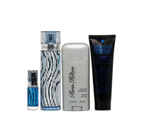 Perfumería - Set Locion Caballero Paris Hilton EDT 4 PZAS