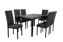 Comedores - Antecomedor tubular Ivette 6 sillas negro