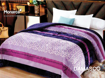 Blancos - Cobertor Monarca Damasco Matrimonial V/E