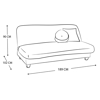 Imagen de Sofa cama Alamo Michelle sc-614 crema