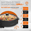 Imagen de Sarten Electrico MasterChef Desmontable MK-EG-D30  28.5cm Color Negro