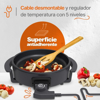 Imagen de Sarten Electrico MasterChef Desmontable MK-EG-D30  28.5cm Color Negro