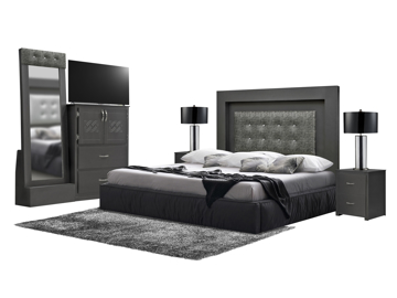 Recámaras - Recámara Infinity Queen Size Plata