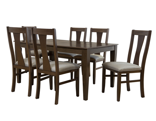 Comedores - Antecomedor Preston 6 sillas 101 Nogal claro