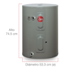 Imagen de Boiler De Deposito Rheem 30 Galones Electrico  127 V