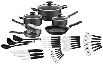 Imagen de Bateria De Cocina Tramontina Cookware Set 38 Piezas 20399079 Negro