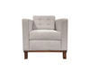 Imagen de Sillon Joliet tela tejida nuez