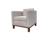 Imagen de Sillon Joliet tela tejida nuez