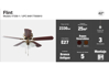 Imagen de Ventilador De Techo Artfan Flint V7258-1 42"