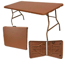 Imagen de Mesa Plegable Estilo Rattan 1.80cm SM-MRCC Cafe