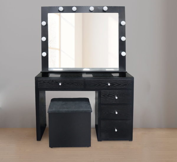 Imagen de Peinador Vanity Eclipse negro