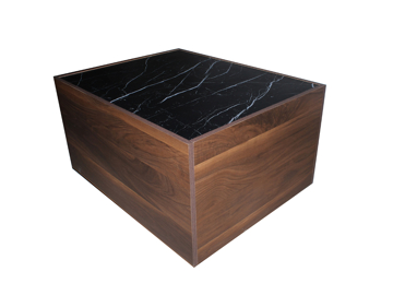 Imagen de Mesa de centro Andromeda nogal/ marmol negro