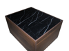 Imagen de Mesa de centro Andromeda nogal/ marmol negro