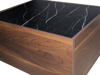 Imagen de Mesa de centro Andromeda nogal/ marmol negro