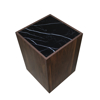 Imagen de Mesa lateral Andromeda nogal / marmol negro