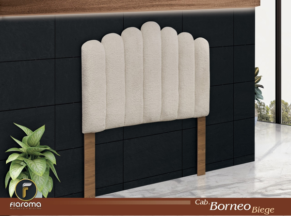 Imagen de Cabecera Borneo matrimonial beige