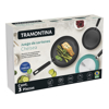 Imagen de Juego De Sartenes Chelsea Tramontina 20198532 3 Pzas 20.26.30 Cm JADE