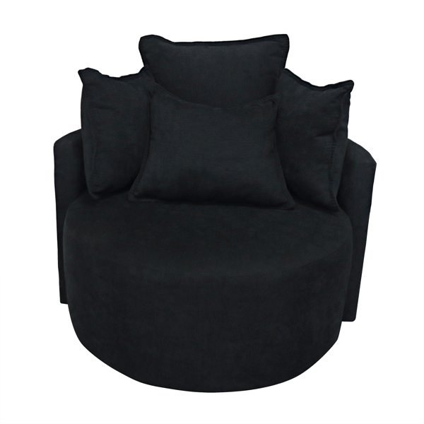 Imagen de Sillon Ocasional giratorio Annie negro