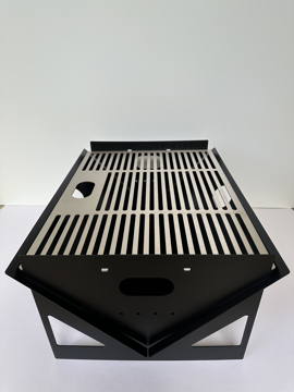 Imagen de Asador Portatil TF-ASADOR-PG-INOX1 ACERO NEGRO Cal.14