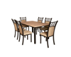 Imagen de Antecomedor tubular Melany 6 sillas bronce