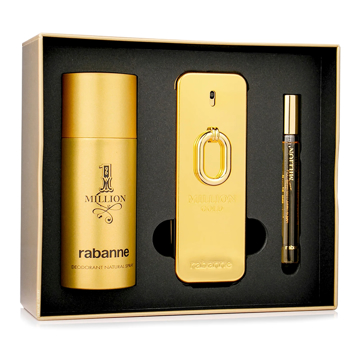 Perfumería - Set Locion Caballero Paco Rabanne Million Gold Edp 3pzas