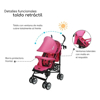 Imagen de Carriola de Baston Dbebe Aerostar rosa