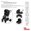 Imagen de Carriola Dbebe c/portabebe Travel System Eclipse Negro