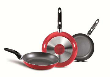 Imagen de Juego De Sartenes Ekco 84981 3 Pzas 20.24.30 Cm Rojo V/E.