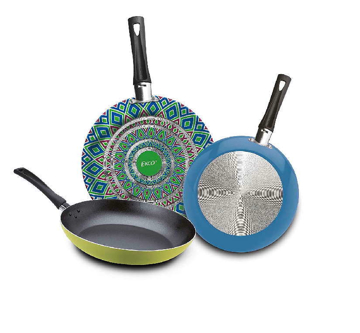 Imagen de Juego De Sartenes Ekco 81188 3 Pzas Photopaint Verde V/E.
