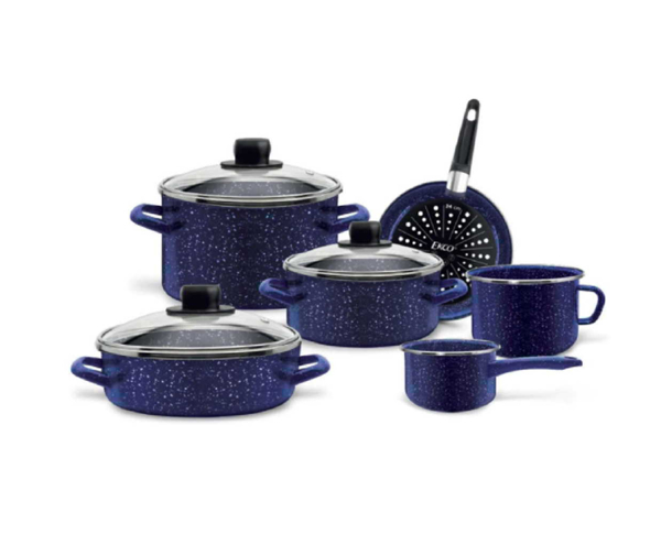 Imagen de Bateria De Cocina Ekco 7501059928817 9 Piezas Azul