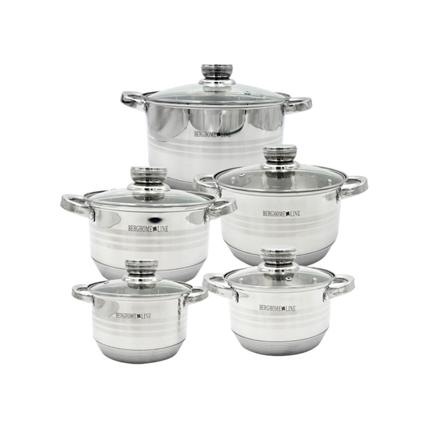 Imagen de Bateria de Acero Inox 10 pza SAA003-01