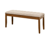 Imagen de Antecomedor Nikea 4 sillas 1 Banca nogal claro
