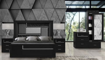 Imagen de Recamara Esmeralda king size chocolate