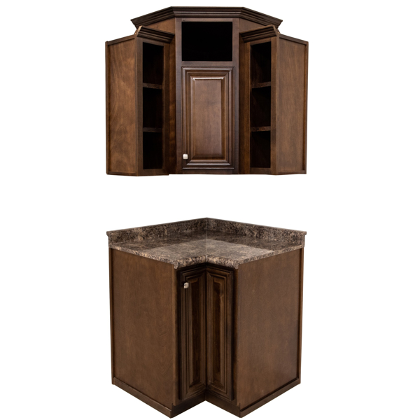 Imagen de Esquinero Suiza Nogal Cherry  